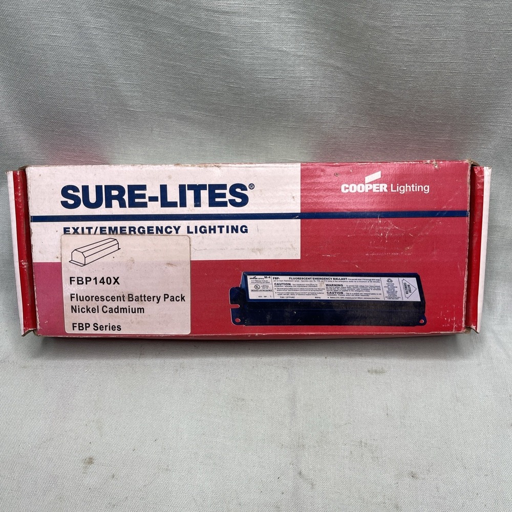 Sure-Lites FBP140X Fluorescent Emergency Battery Pack Nickel Cadmium NOS